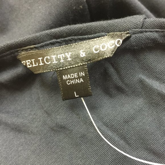 NWT Felicity and Coco Sheath Dress Sz L Womans Navy Knit Halter Neck Sleeveless - Picture 7 of 12